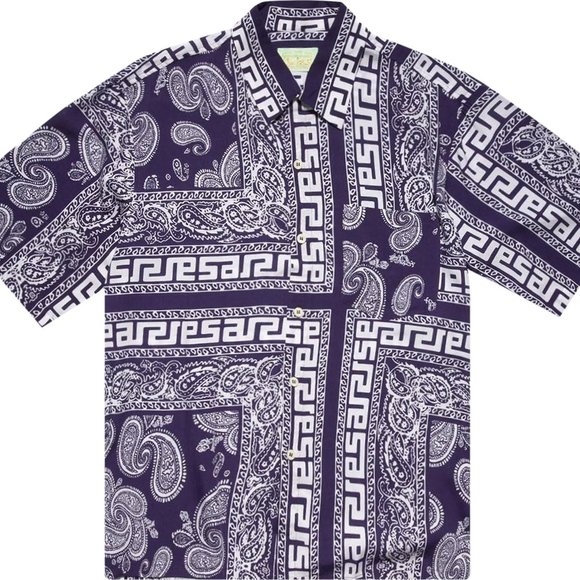 ARIES Other - Aries Bandana Print Hawaiian Shortsleeve Shirt - Navy